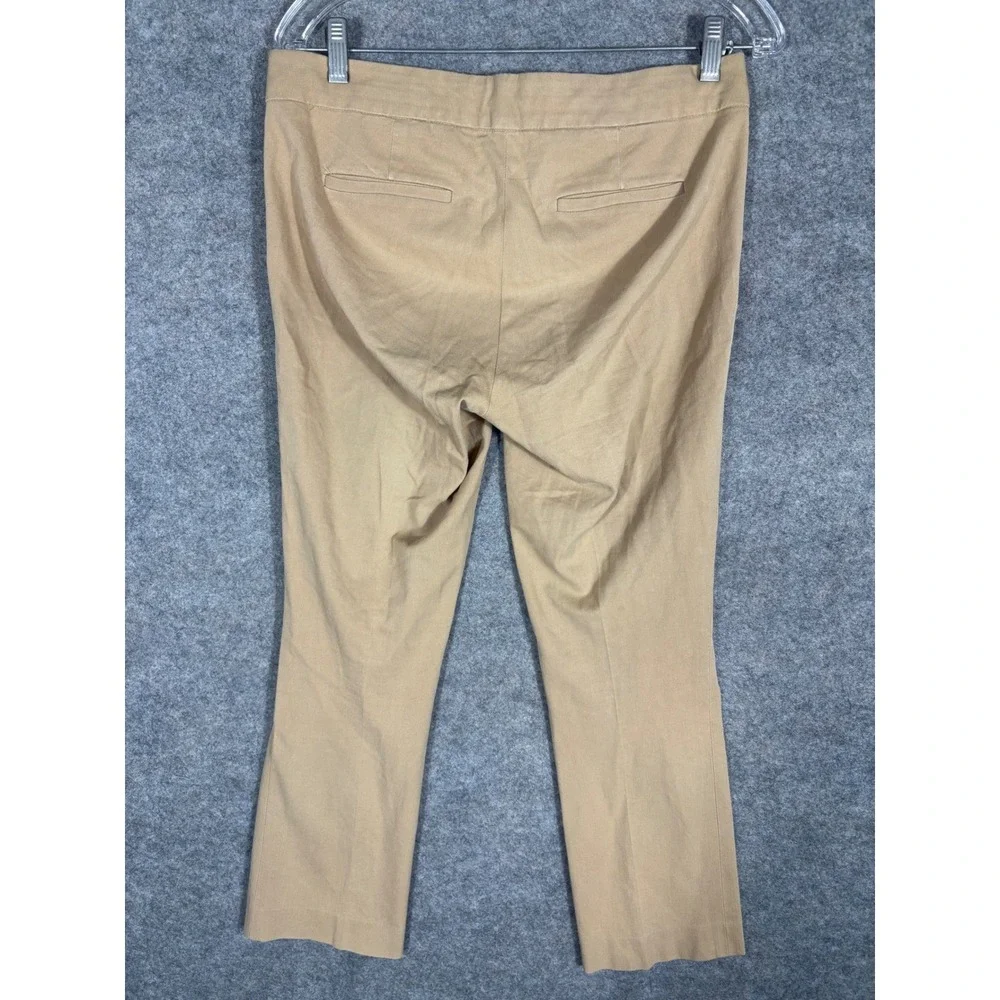 J. Crew Campbell Tan Khaki Cropped Career Pants Women's Size‎ 0